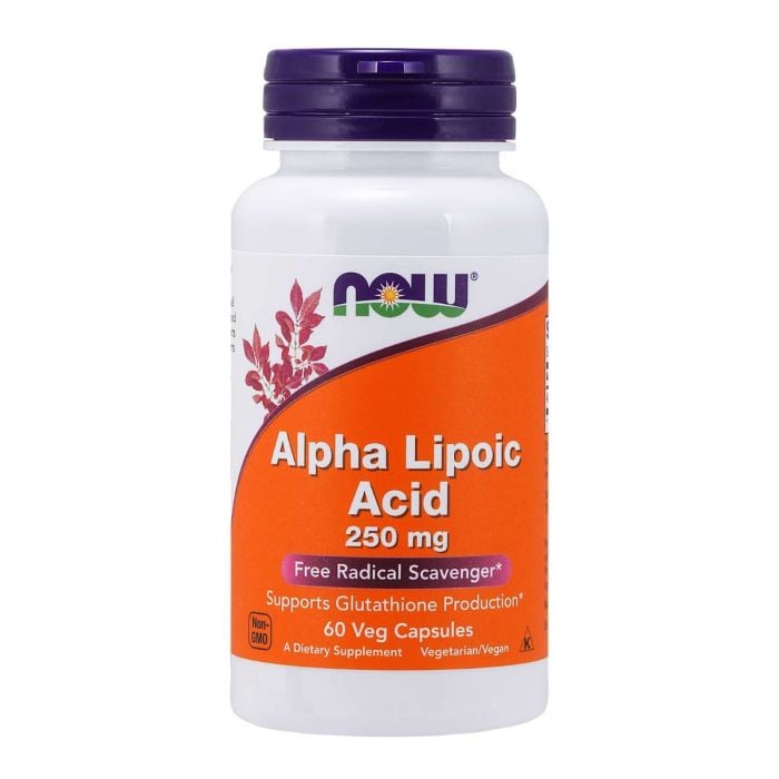 Kyselina alfa-lipoová 250 mg - NOW Foods  120 kaps.