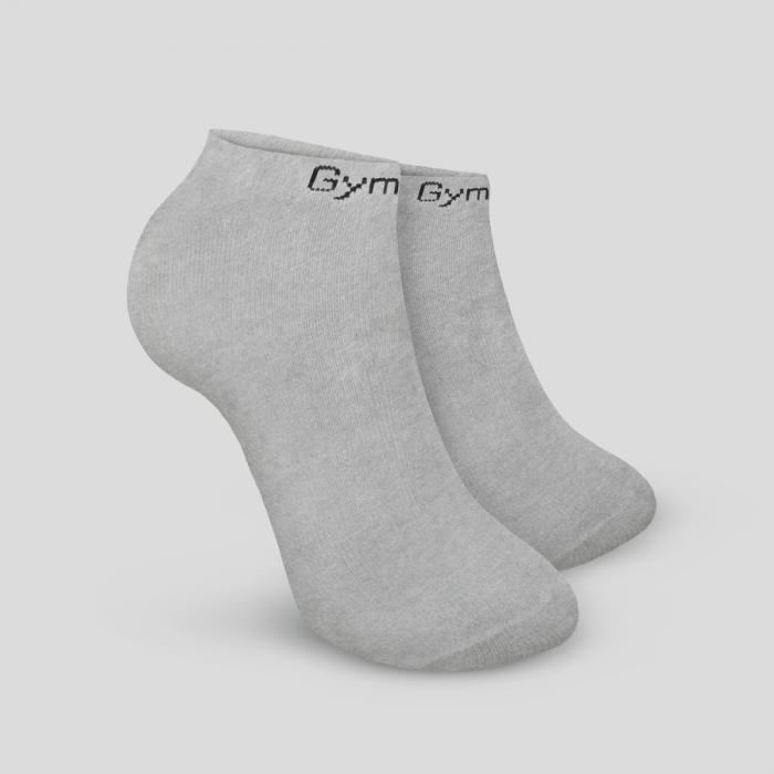 Ponožky Ankle Socks 3Pack Grey - GymBeam šedá XL/XXL