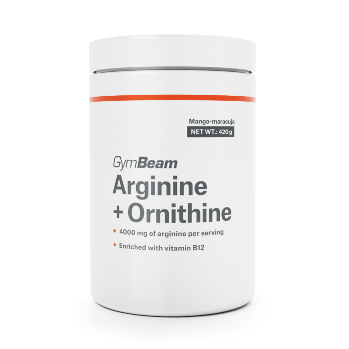 Arginin + Ornitin - GymBeam 420 g - mango marakuja