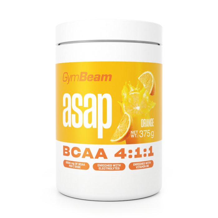 ASAP BCAA - GymBeam 375 g - pomeranč