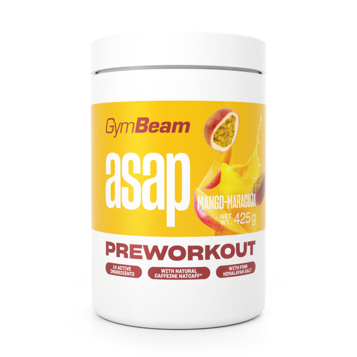 ASAP Pre-Workout - GymBeam 425 g - mango marakuja