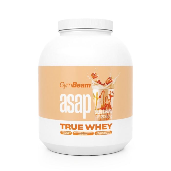 ASAP True Whey - GymBeam slaný karamel 2000 g