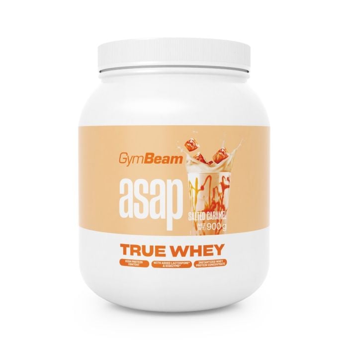 ASAP True Whey - GymBeam slaný karamel 900 g