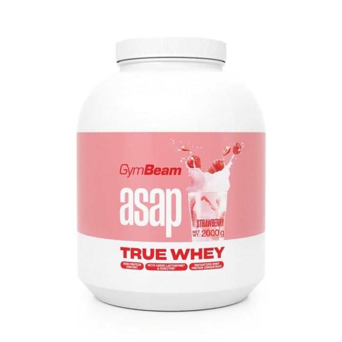 ASAP True Whey - GymBeam 900 g - jahoda
