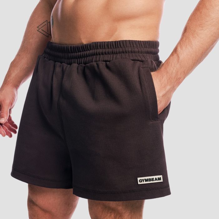 Šortky Aura Tee Brown - GymBeam XL