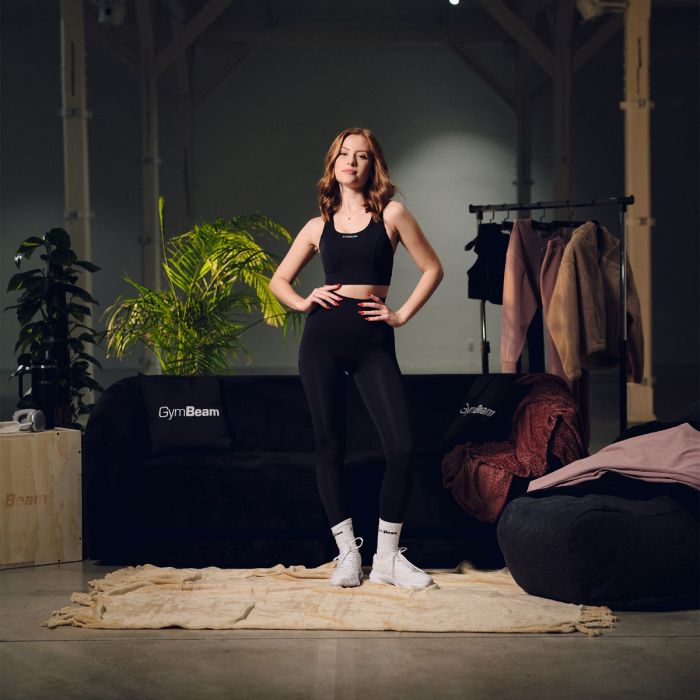 Sportovní podprsenka Aura Black - GymBeam M