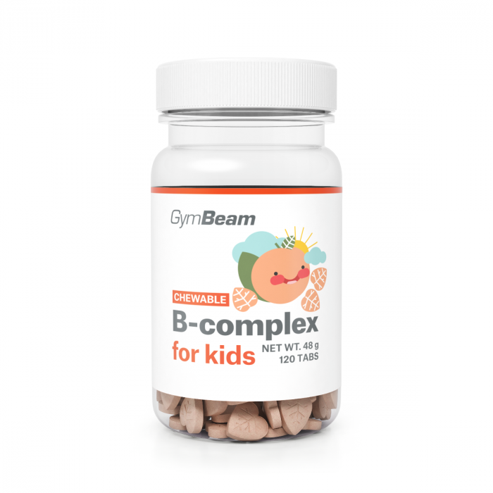 Levně B-komplex, tablety na cucání pro děti 120 tab. meruňka - GymBeam
