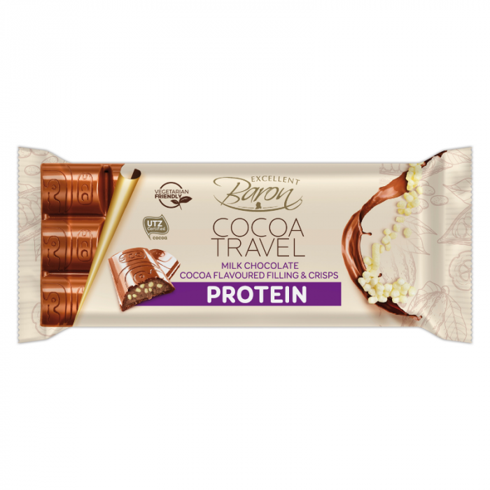 Proteinová mléčná čokoláda Cocoa travel - Baron