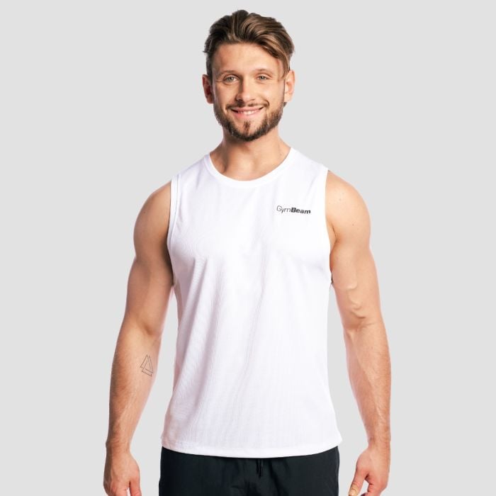 Tílko Mesh Base White - GymBeam L