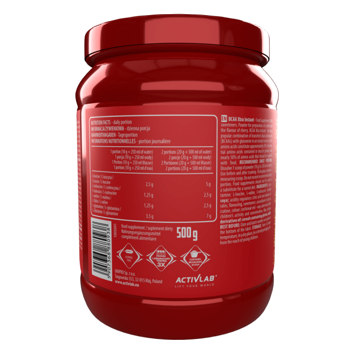 BCAA Xtra Instant - ActivLab 500 g - citrón