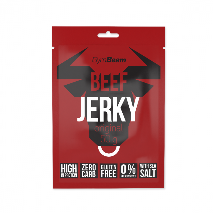 Sušené maso Beef Jerky - GymBeam originál 10 x 50 g