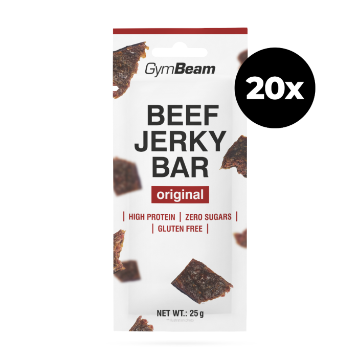 Beef Jerky Bar - GymBeam 25 g - kořeněné