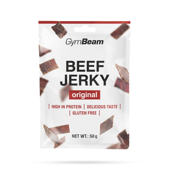Sušené maso Beef Jerky - GymBeam 50 g - originál