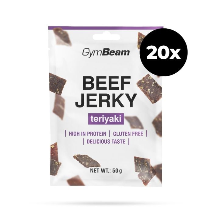 Sušené maso Beef Jerky - GymBeam 50 g - originál