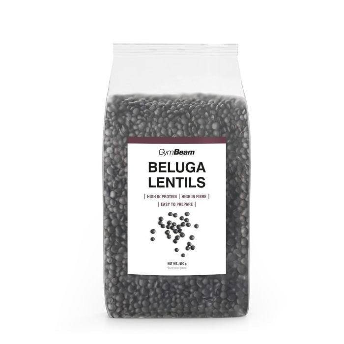 Černá čočka Beluga - GymBeam 500 g