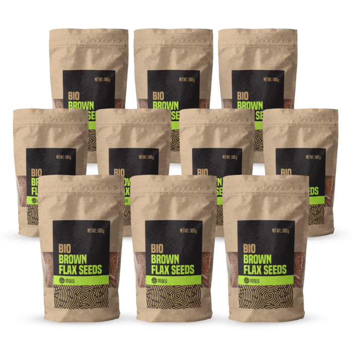 BIO lněná semena hnědá - VanaVita  10 x 500 g