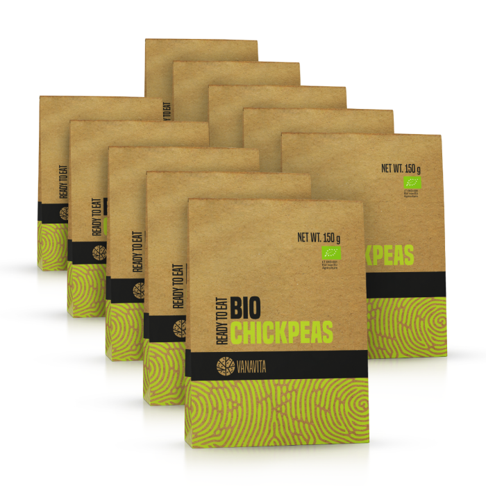 BIO Cizrna - Ready to eat - VanaVita  10 x 150 g