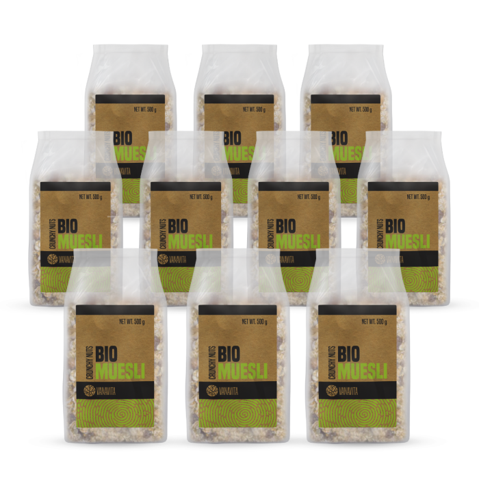 BIO Müsli - VanaVita křupavé ořechy 10 x 500 g