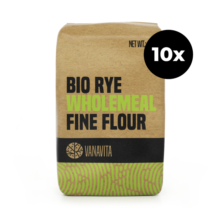 BIO Žitná mouka celozrnná hladká - Vanavita  10 x 1000 g