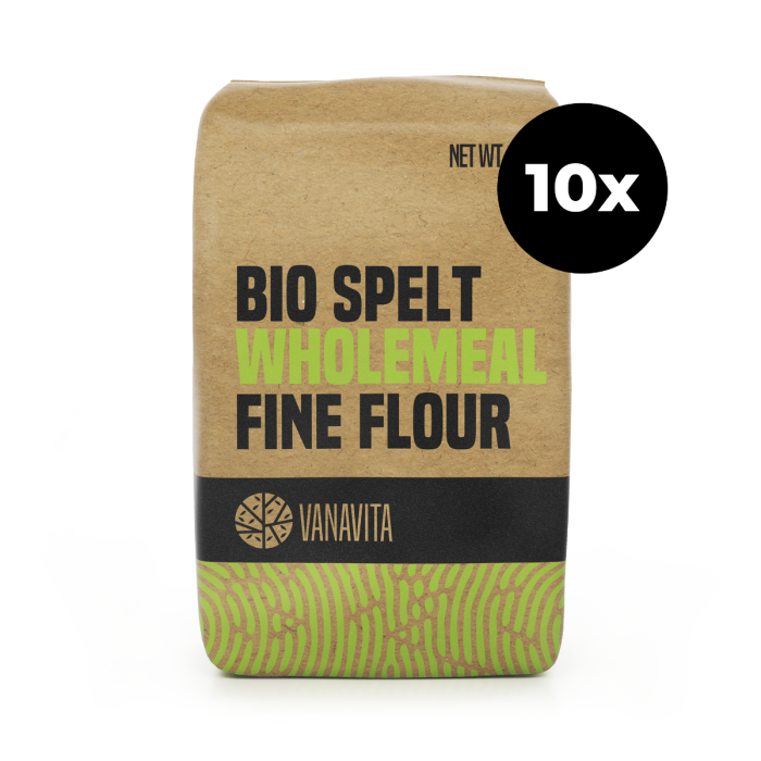 BIO Špaldová mouka celozrnná hladká - VanaVita  10 x 1000 g