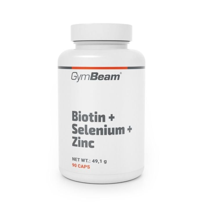 Biotin + Selen + Zinek - GymBeam 90 kaps.