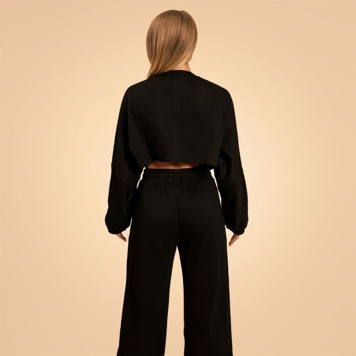 Dámská mikina Cropped Bliss Black - BeastPink S