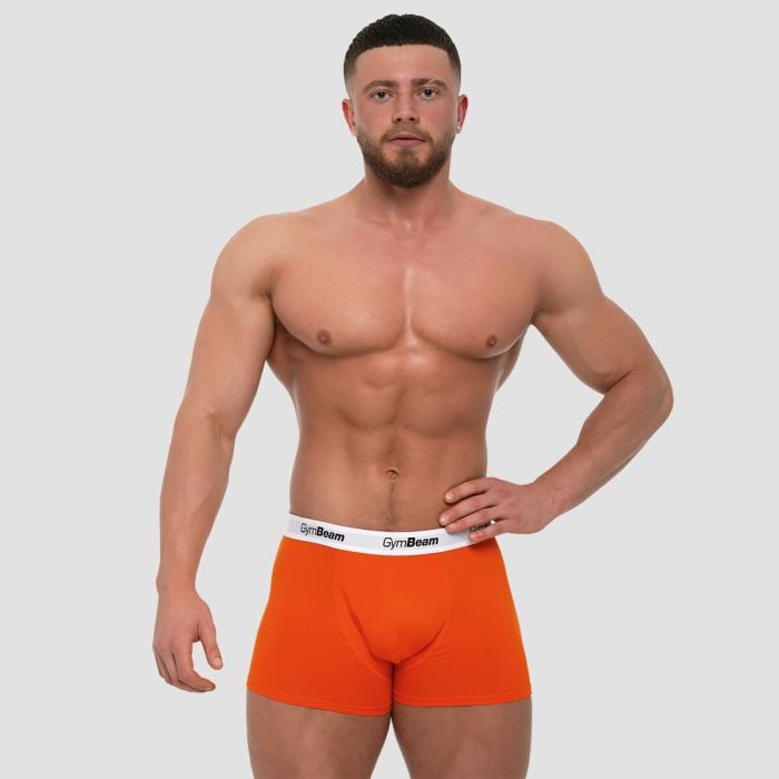 Pánské boxerky Essentials 3Pack Orange - GymBeam XL