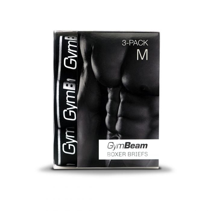 Pánské Boxerky 3Pack  - GymBeam černá XXL