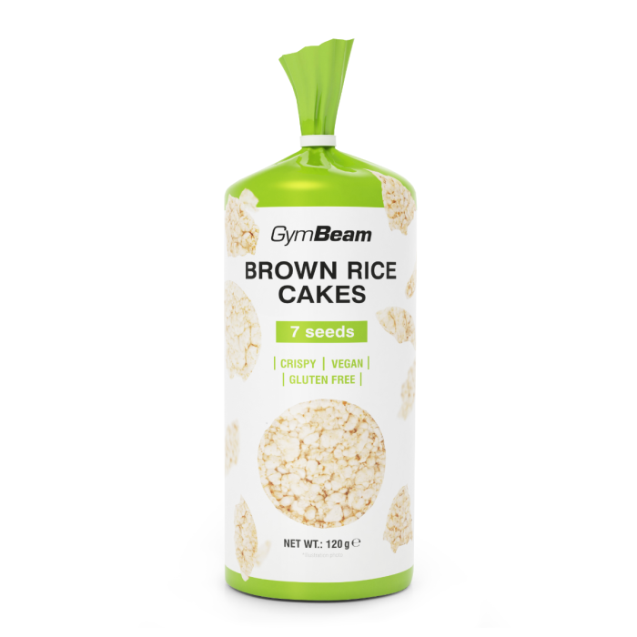 Brown rice cakes - GymBeam 7 seeds 120 g