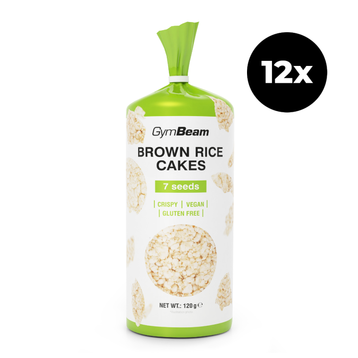Brown rice cakes - GymBeam 7 seeds 12 x 120 g