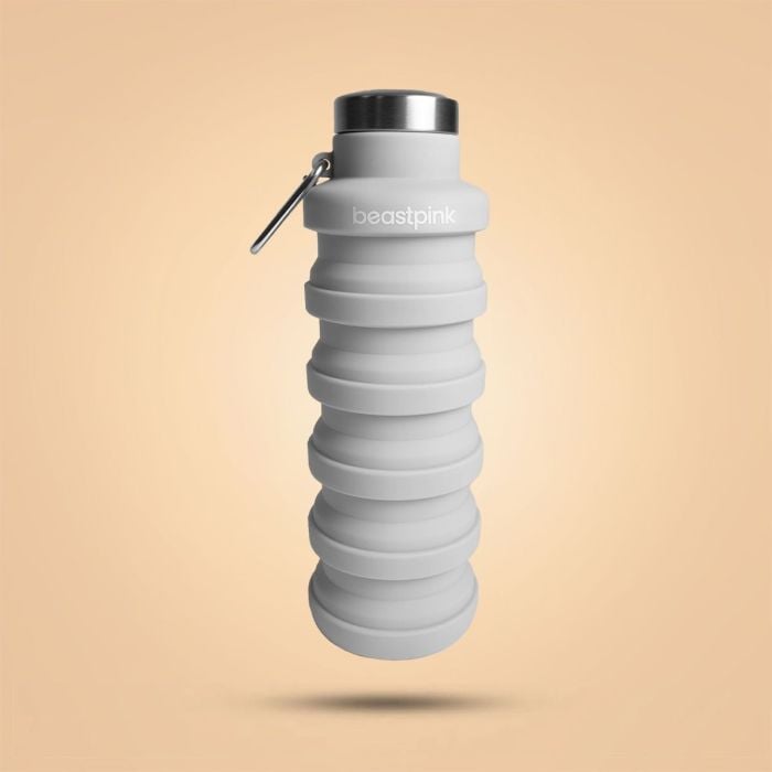 Skládací láhev Grey 500 ml - BeastPink šedá