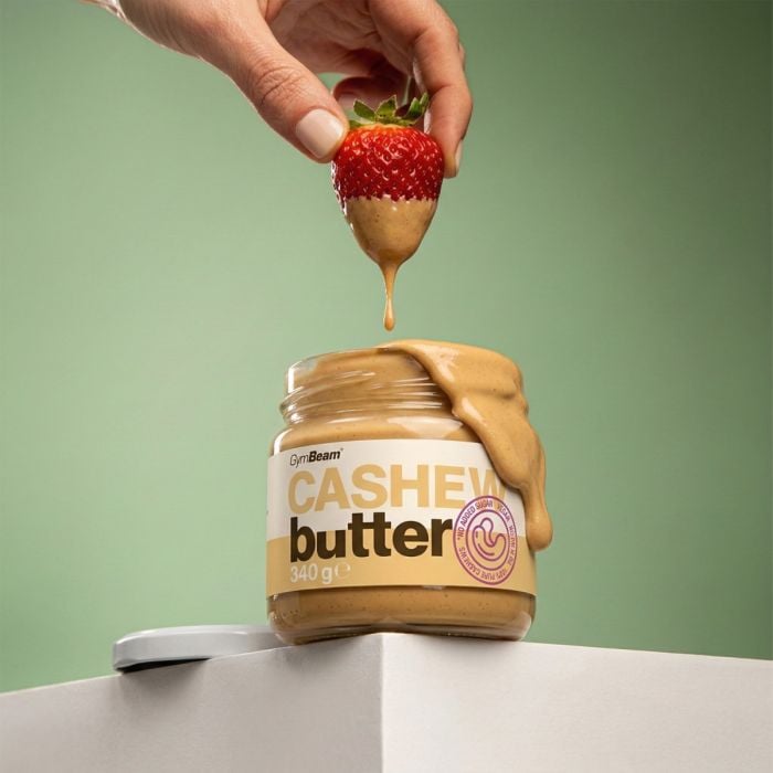 Kešu máslo - GymBeam 340 g - jemné