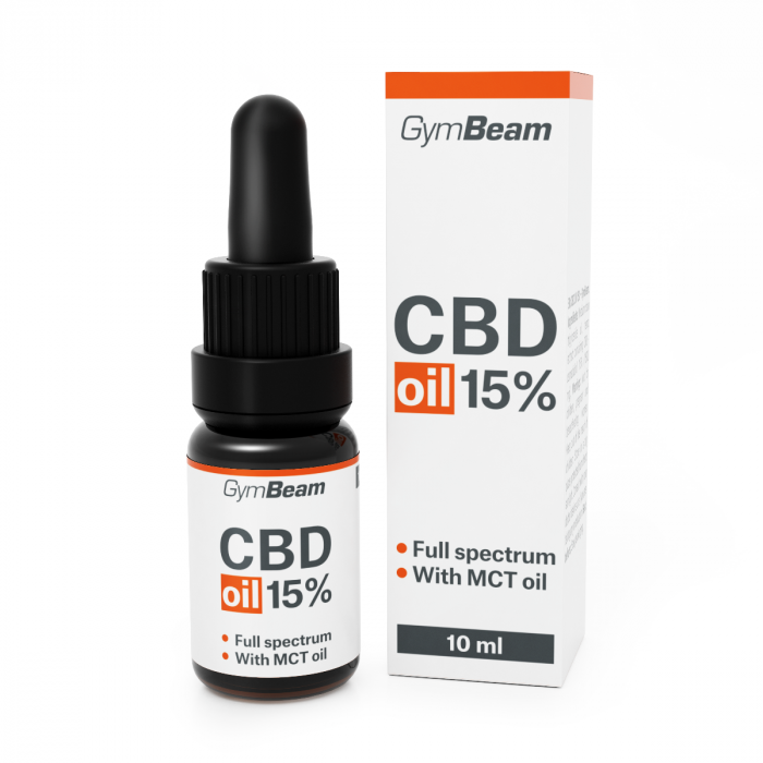 CBD olej 15% 10 ml - GymBeam 10 ml