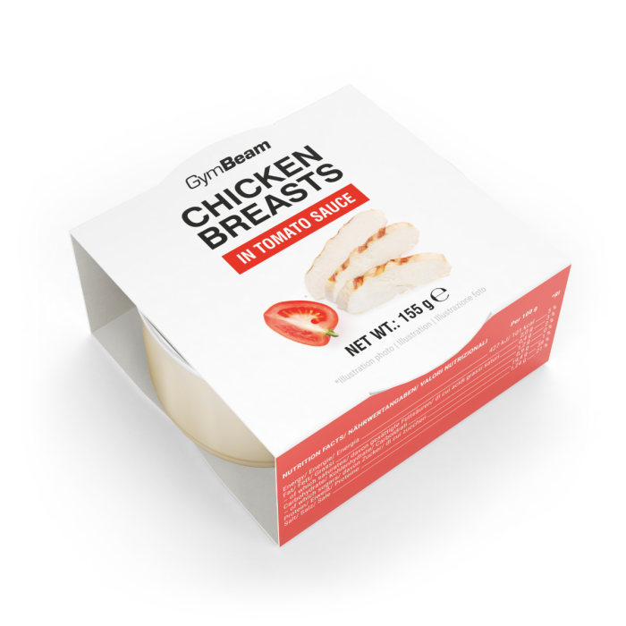 Kuřecí prsa v rajčatové omáčce - GymBeam 155 g