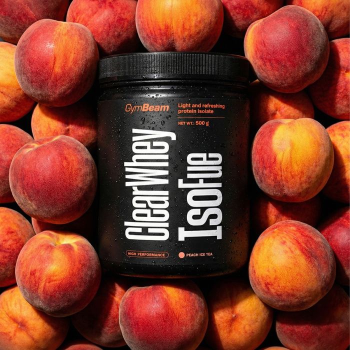 Clear Whey IsoFue - GymBeam 500 g - broskev ledový čaj