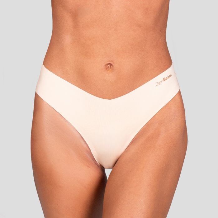 Bezešvé kalhotky Comfy 3Pack Beige - GymBeam M