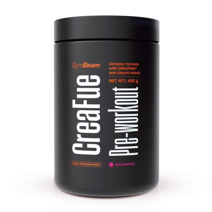 CreaFue Pre-workout - GymBeam 450 g - lesní ovoce