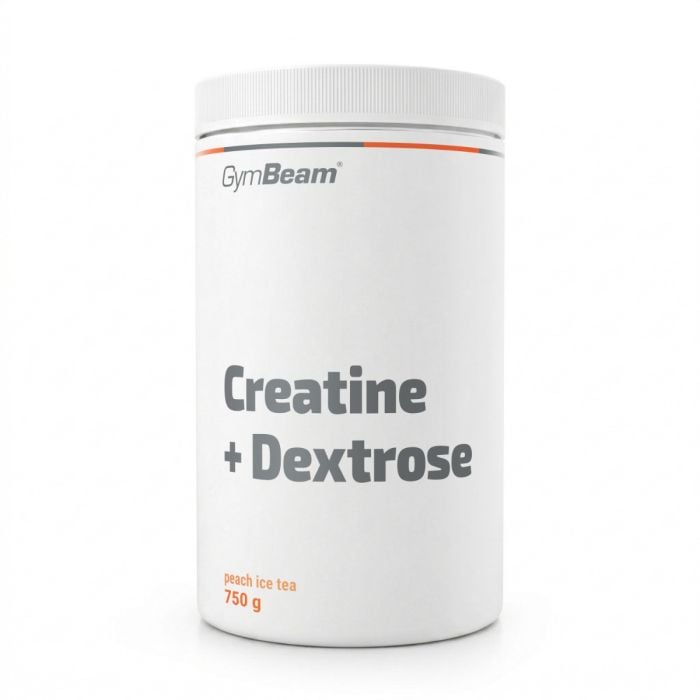 Kreatin Creapure® + Dextróza - GymBeam broskev ledový čaj