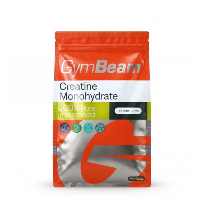 100% Kreatin monohydrát - GymBeam citrón limetka 250 g