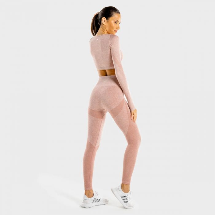 Dámské legíny Marl Seamless Rose Gold - SQUATWOLF L