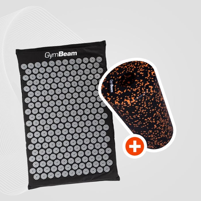 Akupresurní podložka Black - GymBeam + dárek černá