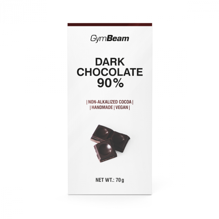 Levně Hořká čokoláda 90% 6 x 70 g - GymBeam