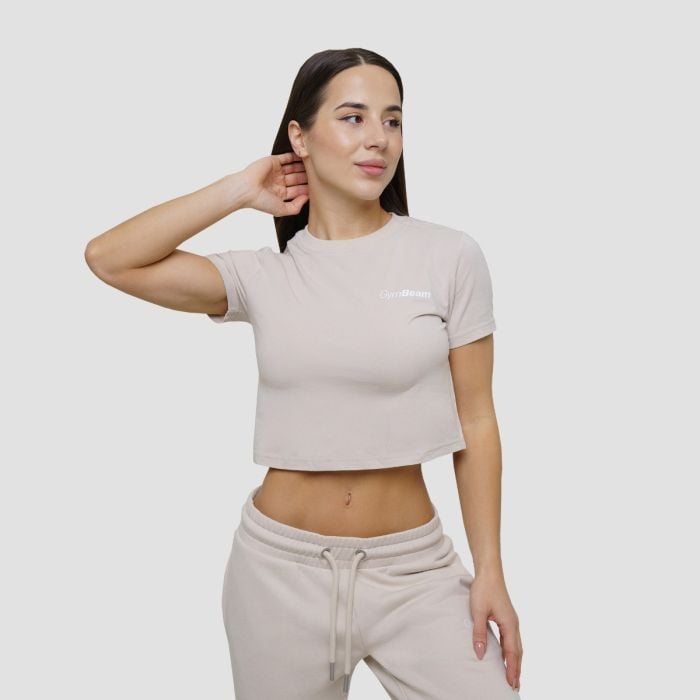 Dámské tričko Agile Cropped Desert - GymBeam XS