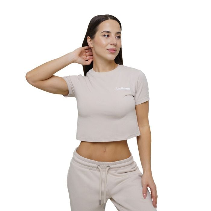 Dámské tričko Agile Cropped Desert - GymBeam XS