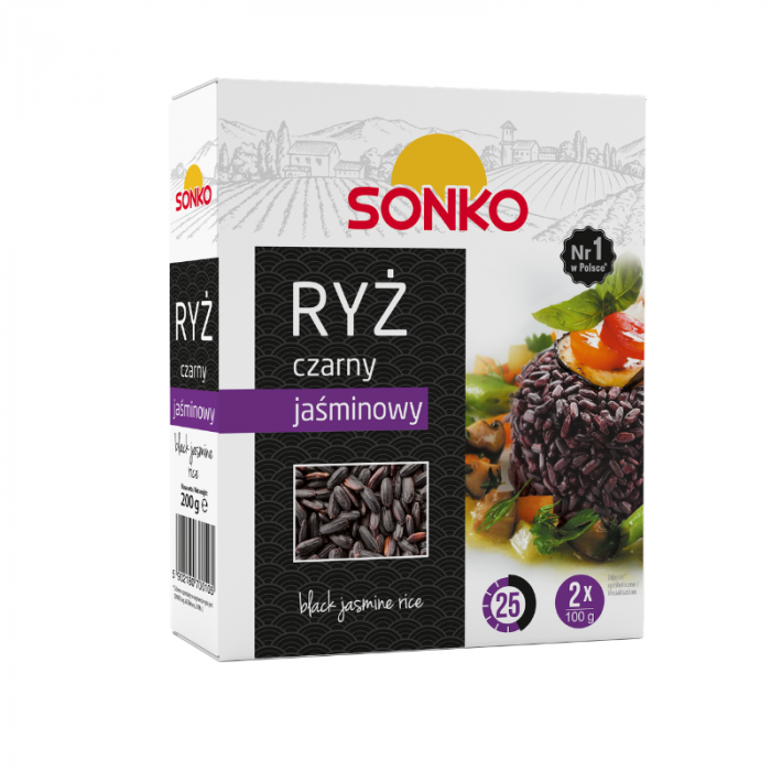 Rýže černá jasmínová - SONKO  2 x 100 g