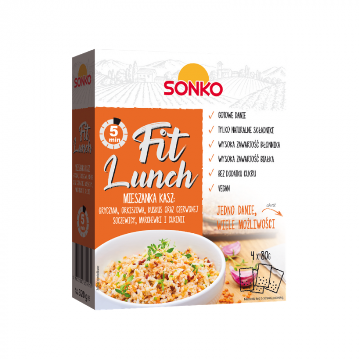 Fit Lunch mix krup s červenou čočkou - SONKO