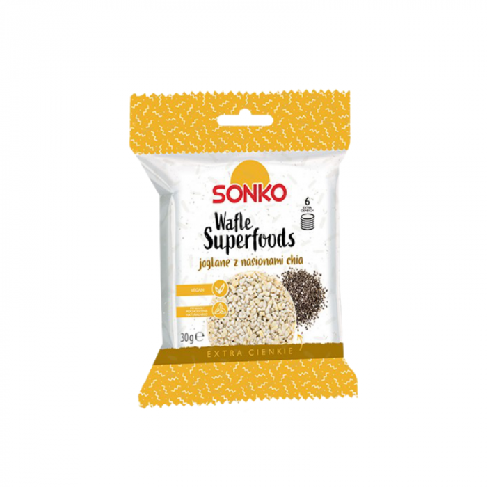 Jáhlové chlebíčky s chia semínky - SONKO  30 g