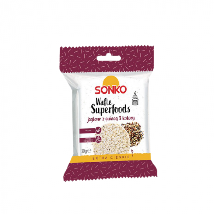 Jáhlové chlebíčky s tříbarevnou Quinoa - SONKO  30 g