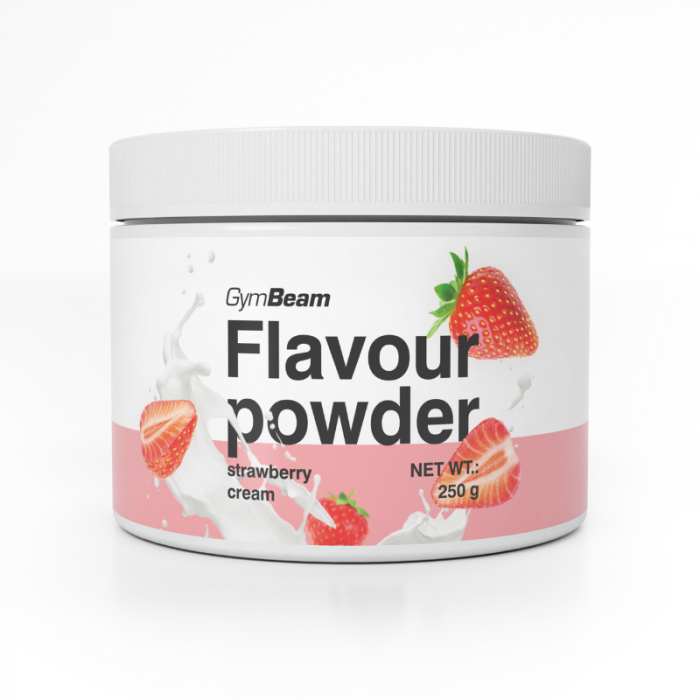 Flavour powder - GymBeam 250 g - cookies & cream a čokoládové kousky