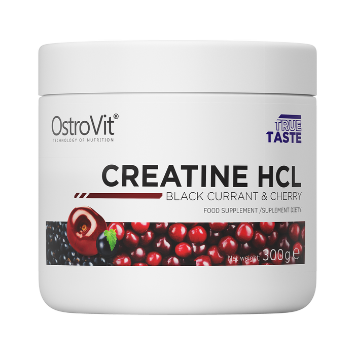 Kreatin HCL - OstroVit černý rybíz s třešní 300 g